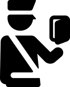 Passport Control Outline Svg File, Free Vectors File